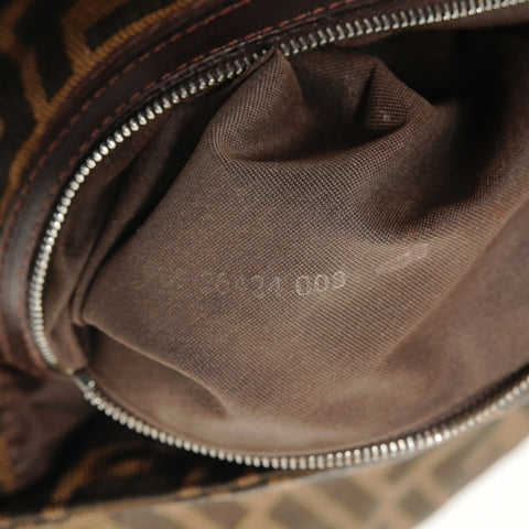 FENDI Zucca Mama Shoulder Bag Brown WS27574