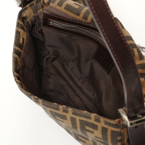 FENDI Zucca Mama Shoulder Bag Brown WS27574