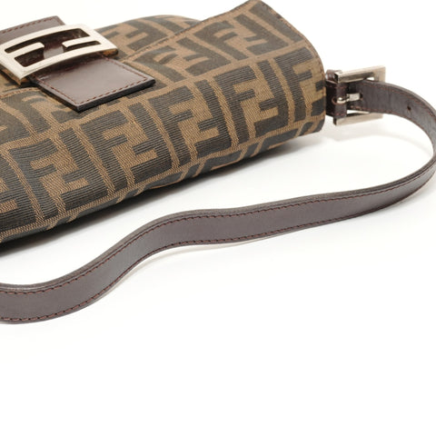 FENDI Zucca Mama Shoulder Bag Brown WS27574