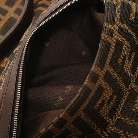 FENDI Zucca Mama Shoulder Bag Brown WS27574