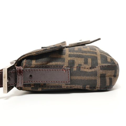 FENDI Zucca Mama Shoulder Bag Brown WS27574