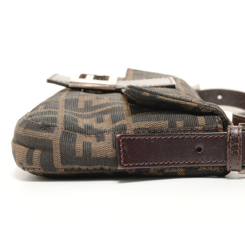 FENDI Zucca Mama Shoulder Bag Brown WS27574