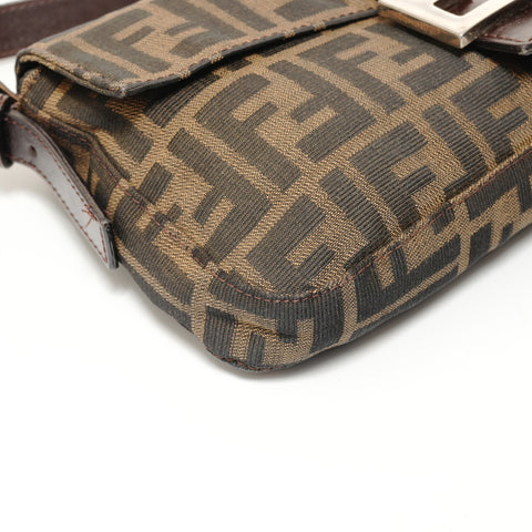 FENDI Zucca Mama Shoulder Bag Brown WS27574