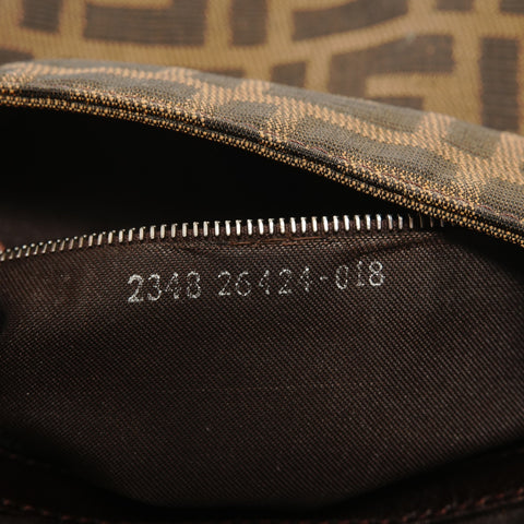 FENDI Zucca Mama Shoulder Bag Brown WS27575