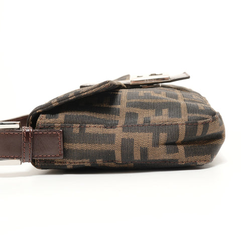 FENDI Zucca Mama Shoulder Bag Brown WS27575