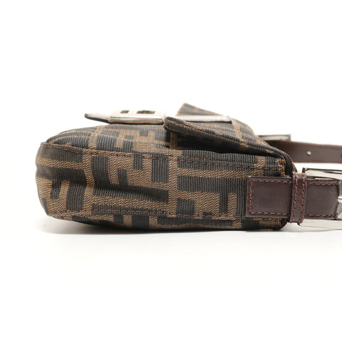 FENDI Zucca Mama Shoulder Bag Brown WS27575