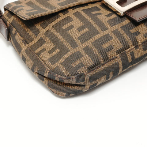 FENDI Zucca Mama Shoulder Bag Brown WS27575