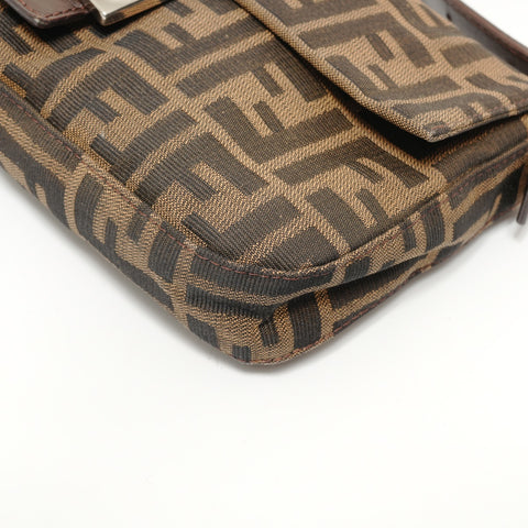 FENDI Zucca Mama Shoulder Bag Brown WS27575