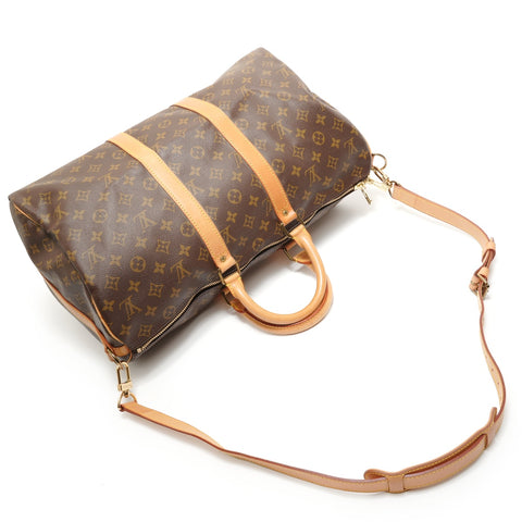 LOUIS VUITTON Monogram Keepall Bandoulire 45, made in 1991 Boston bag Brown WS27579