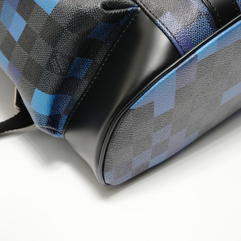 LOUIS VUITTON 2018 Damier Graphite Pixel Christopher PM Backpack  Daypack black WS27581