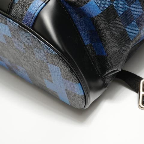 LOUIS VUITTON 2018 Damier Graphite Pixel Christopher PM Backpack  Daypack black WS27581