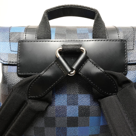 louis vuitton christopher pm backpack - damier graphite LOUIS VUITTON 2018 Damier Graphite Pixel Christopher PM Backpack Daypa – NUIR VINTAGE