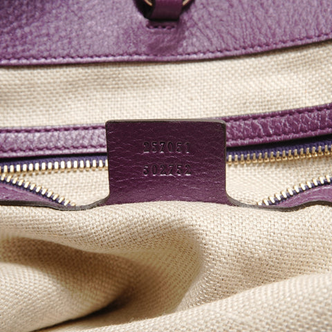 GUCCI leather Tote Bag purple WS27583