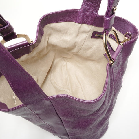 GUCCI leather Tote Bag purple WS27583