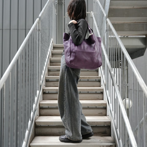 GUCCI leather Tote Bag purple WS27583