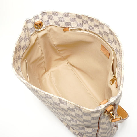 LOUIS VUITTON Damier Azur Sophie, made in 2013. Shoulder Bag white WS27584