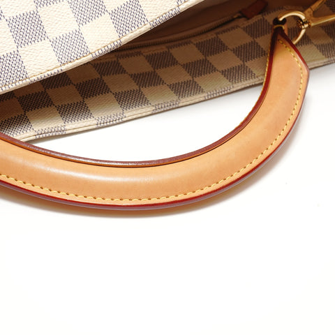 LOUIS VUITTON Damier Azur Sophie, made in 2013. Shoulder Bag white WS27584