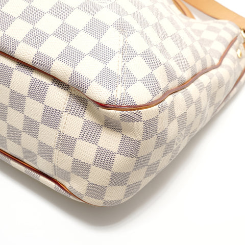 LOUIS VUITTON Damier Azur Sophie, made in 2013. Shoulder Bag white WS27584