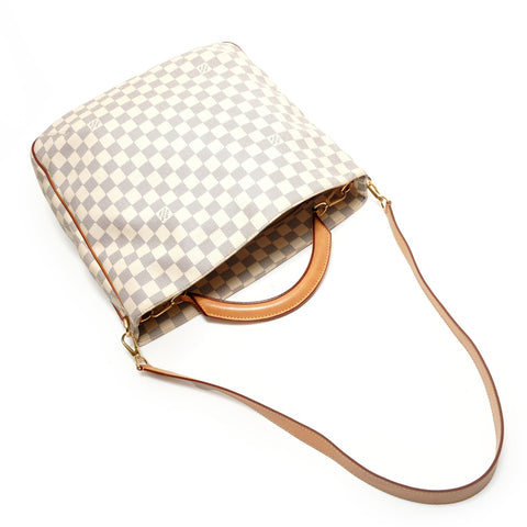 LOUIS VUITTON Damier Azur Sophie, made in 2013. Shoulder Bag white WS27584