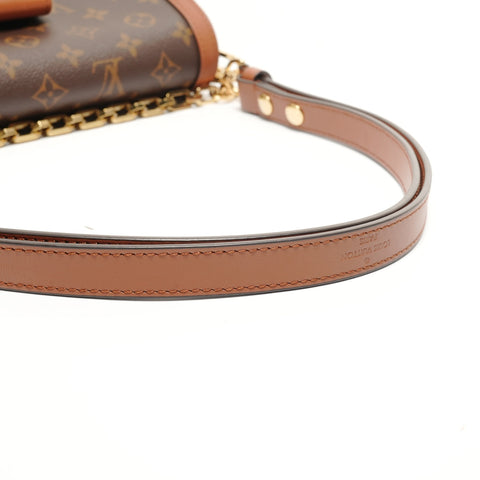 LOUIS VUITTON Monogram Dauphine MM 2019 Shoulder Bag Brown WS27587