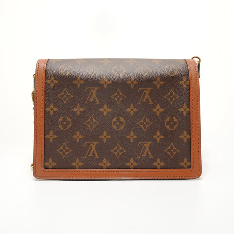 LOUIS VUITTON Monogram Dauphine MM 2019 Shoulder Bag Brown WS27587