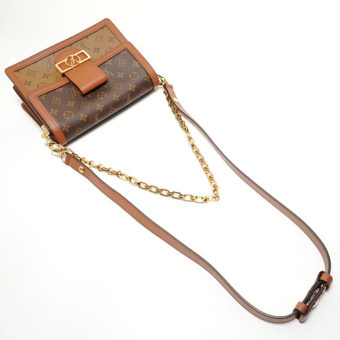 LOUIS VUITTON Monogram Dauphine MM 2019 Shoulder Bag Brown WS27587
