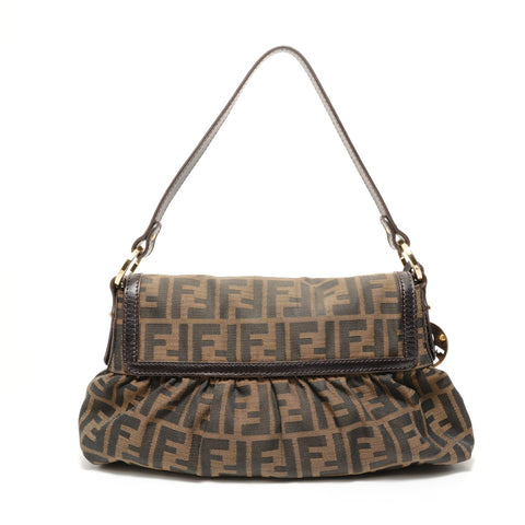 FENDI Zucca canvas Handbag Brown WS27588
