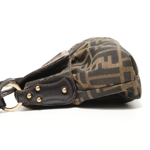 FENDI Zucca canvas Handbag Brown WS27588