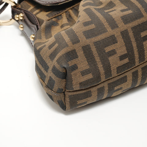 FENDI Zucca canvas Handbag Brown WS27588