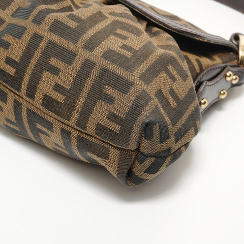FENDI Zucca canvas Handbag Brown WS27588
