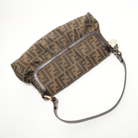 FENDI Zucca canvas Handbag Brown WS27588