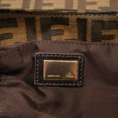 FENDI Zucca canvas Handbag Brown WS27588