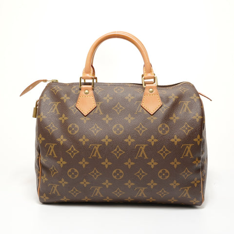 LOUIS VUITTON 1998 Monogram Speedy 30 Handbag Brown WS27590