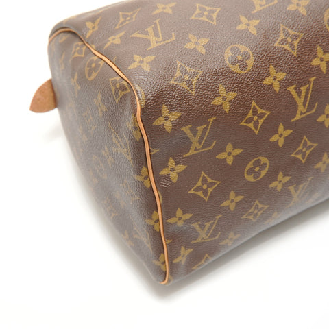 LOUIS VUITTON 1998 Monogram Speedy 30 Handbag Brown WS27590