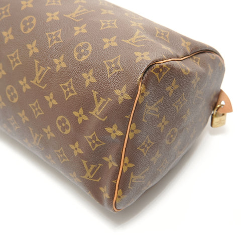 LOUIS VUITTON 1998 Monogram Speedy 30 Handbag Brown WS27590