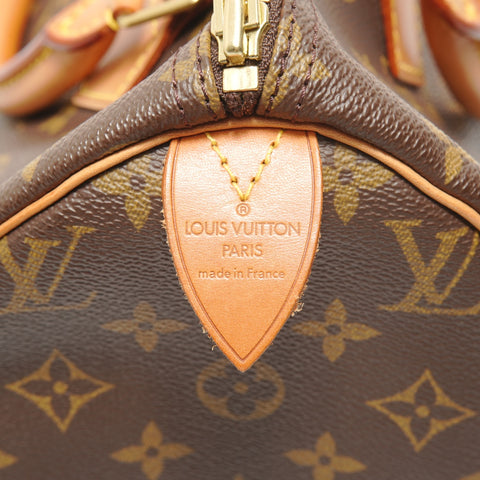 LOUIS VUITTON 1998 Monogram Speedy 30 Handbag Brown WS27590