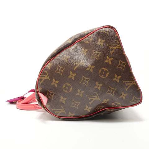 LOUIS VUITTON Monogram Totem Flamingo Speedy 30, 2015 model. Handbag Brown WS27591