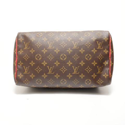 LOUIS VUITTON Monogram Totem Flamingo Speedy 30, 2015 model. Handbag Brown WS27591