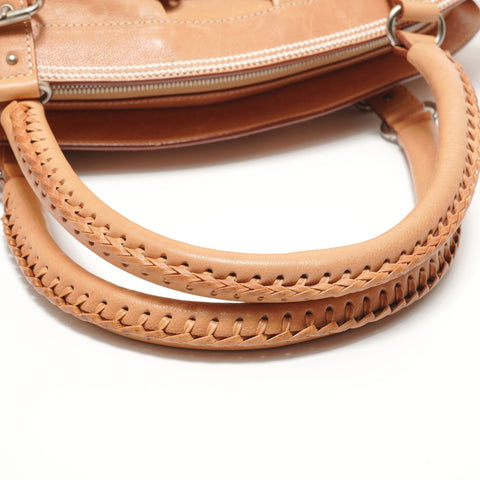 Christian Dior leather Shoulder Bag Brown WS27592