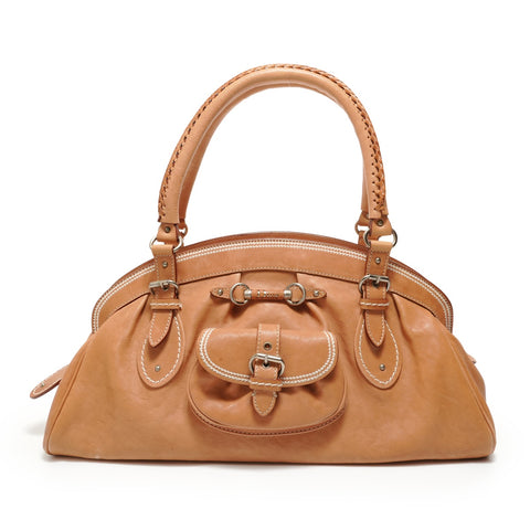 Christian Dior leather Shoulder Bag Brown WS27592