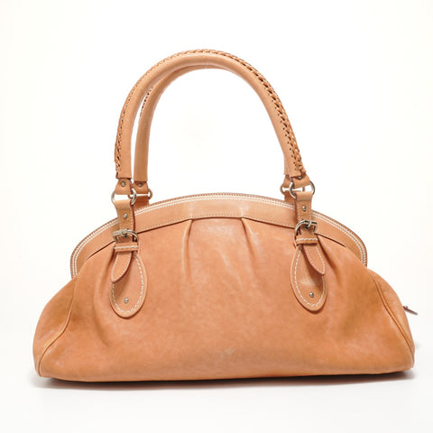 Christian Dior leather Shoulder Bag Brown WS27592