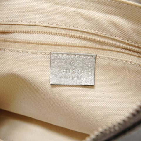 GUCCI GG Shima Abby Hobo Shoulder Bag Silver WS27594