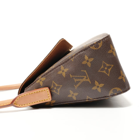 LOUIS VUITTON Monogram Mini Looping (2003 model) Shoulder Bag Brown WS27596
