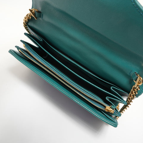 GUCCI GG Marmont Chain Shoulder Bag blue WS27601