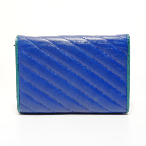 GUCCI GG Marmont Chain Shoulder Bag blue WS27601