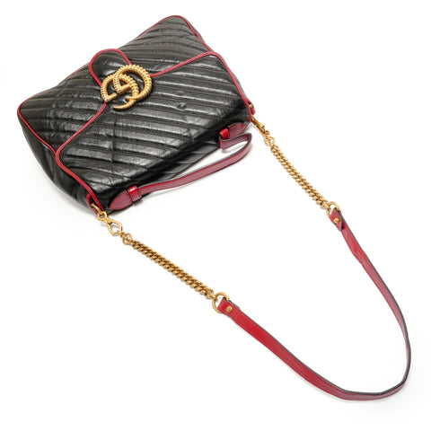 GUCCI GG Marmont Handbag black WS27603