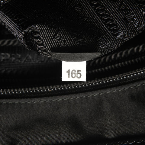 PRADA Nylon logo Shoulder Bag black WS27605