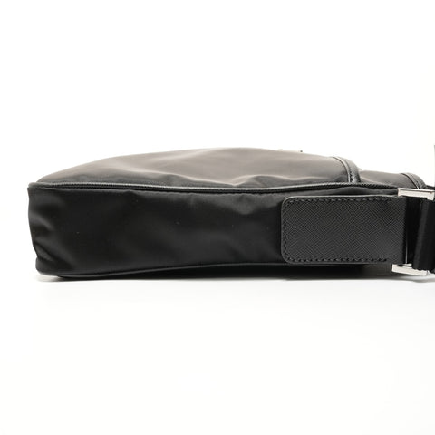 PRADA Nylon logo Shoulder Bag black WS27605