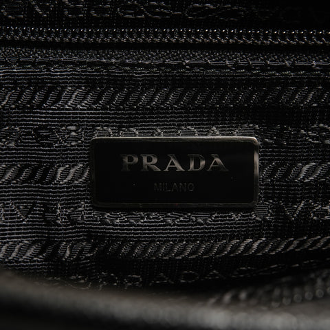 PRADA Nylon logo Shoulder Bag black WS27605