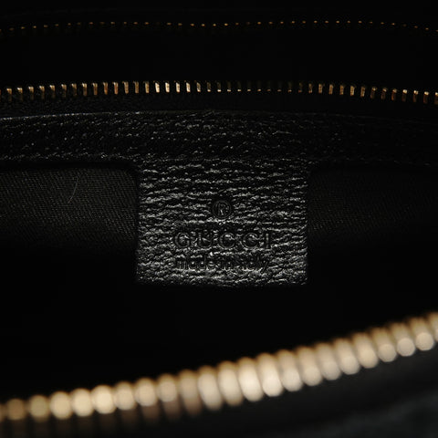GUCCI GG canvas bamboo Shoulder Bag black WS27606
